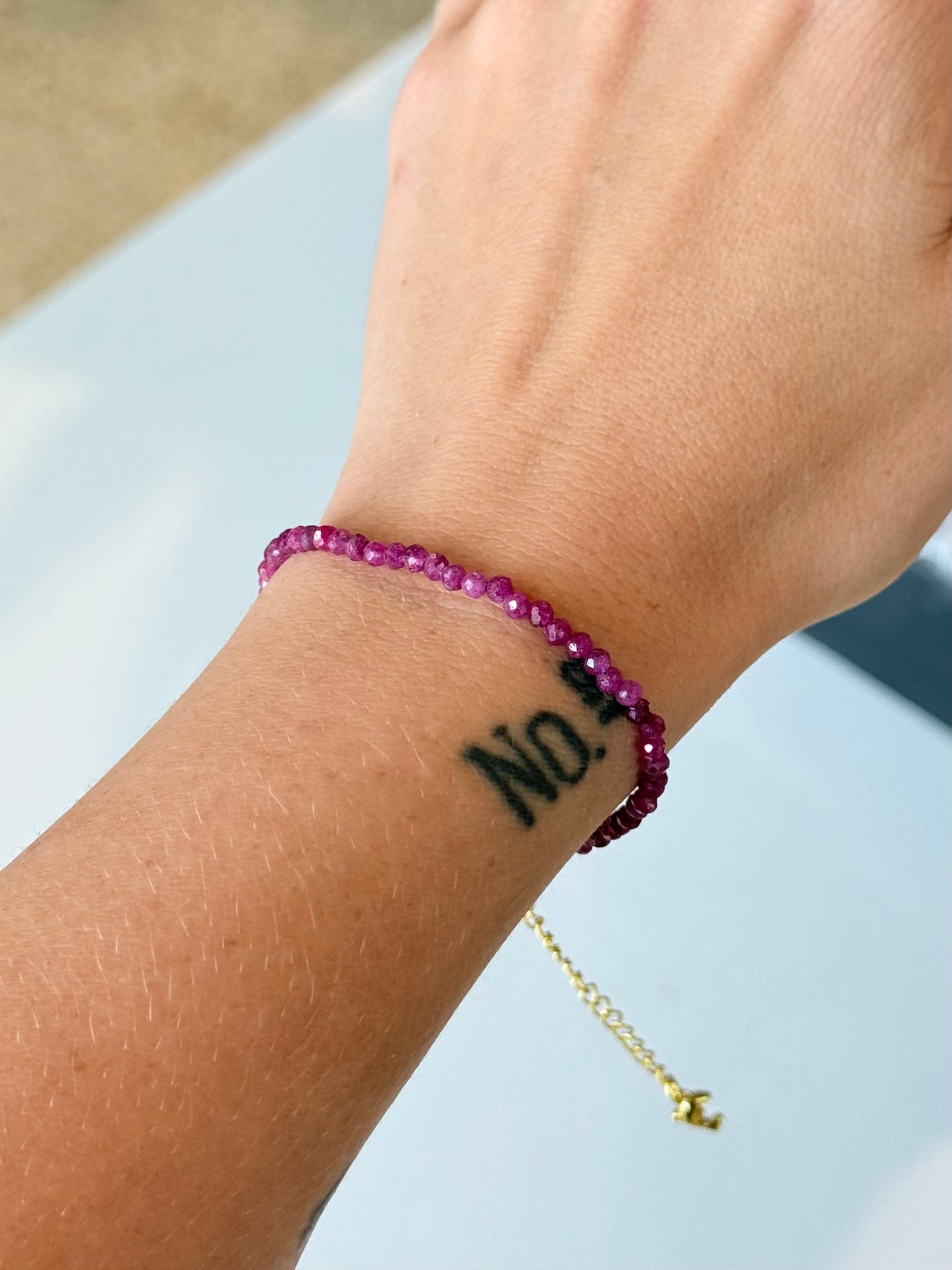 Ruby - 4mm Bracelet