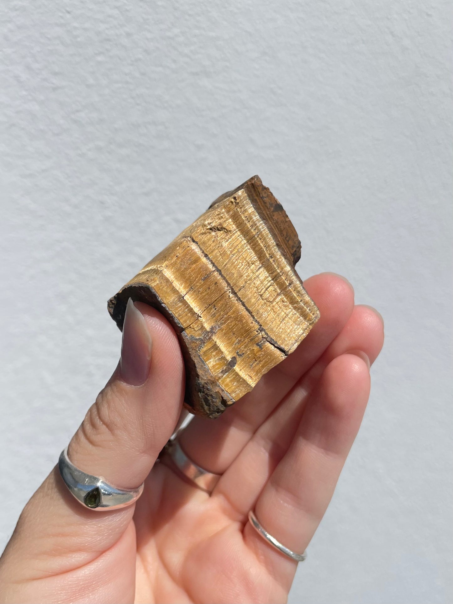 Raw Yellow Tiger Eye Chunk