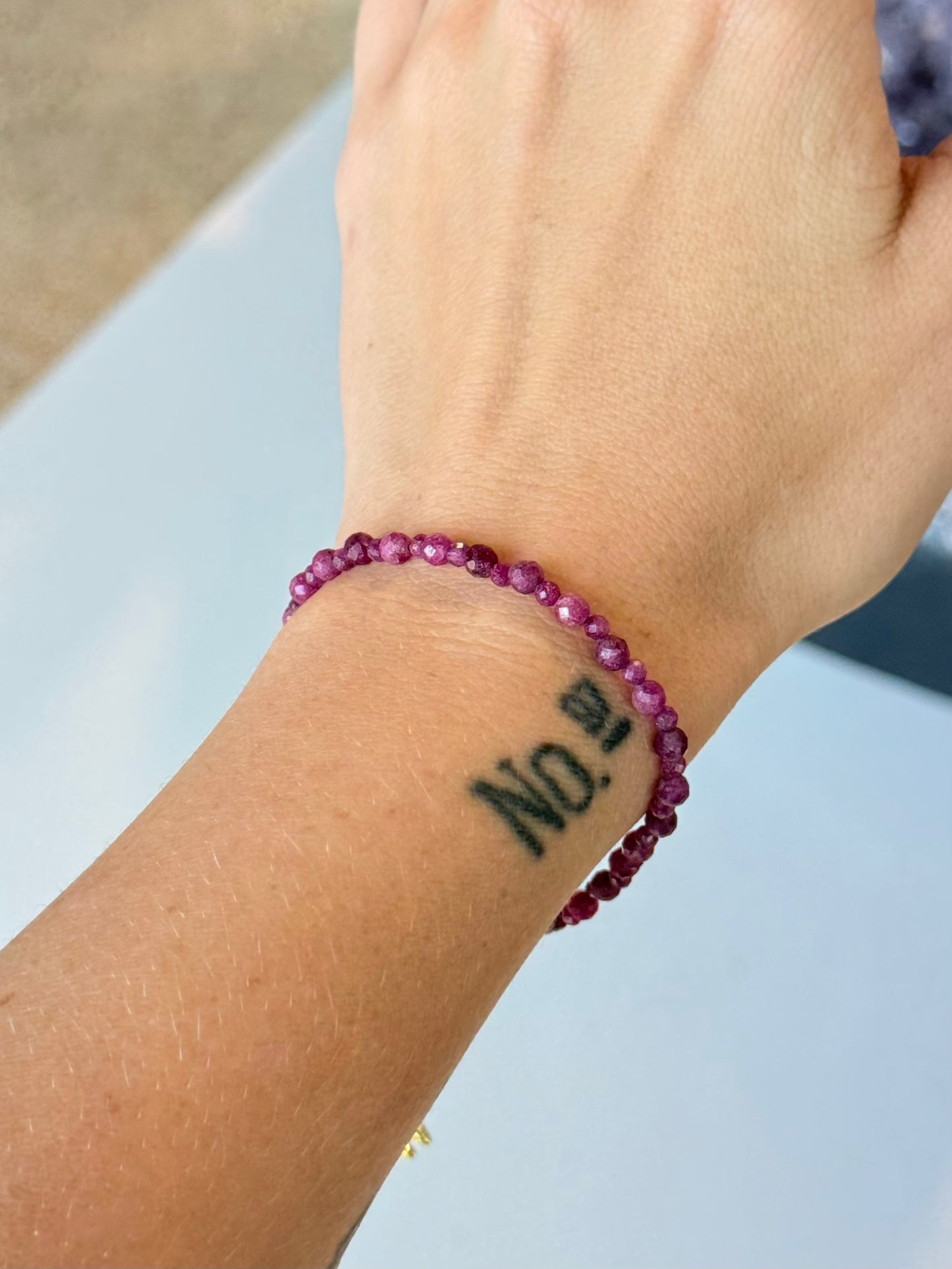 Ruby - 4 & 4.5mm Bracelet