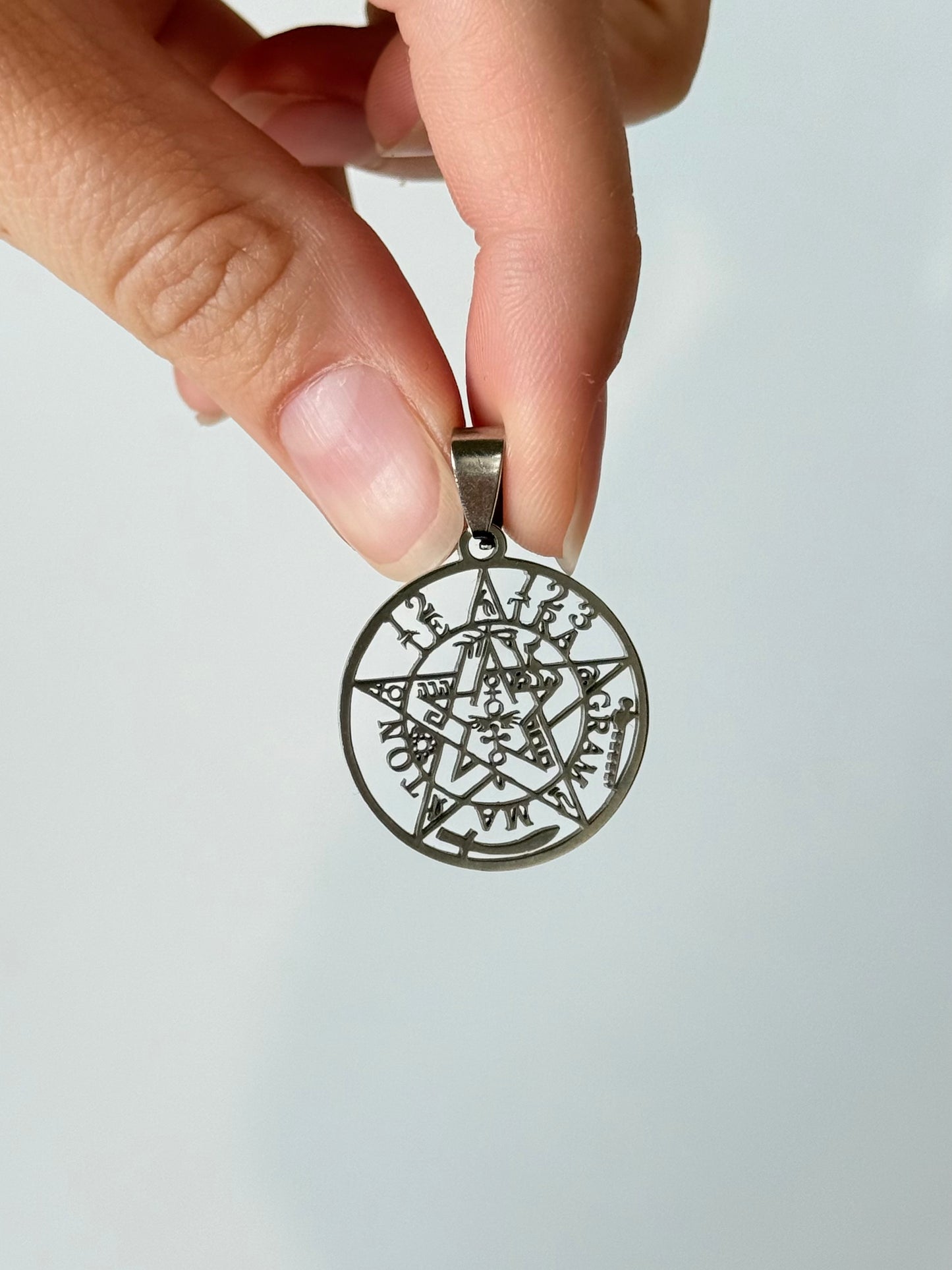 Tetagramaton Pendant - Stainless Steel