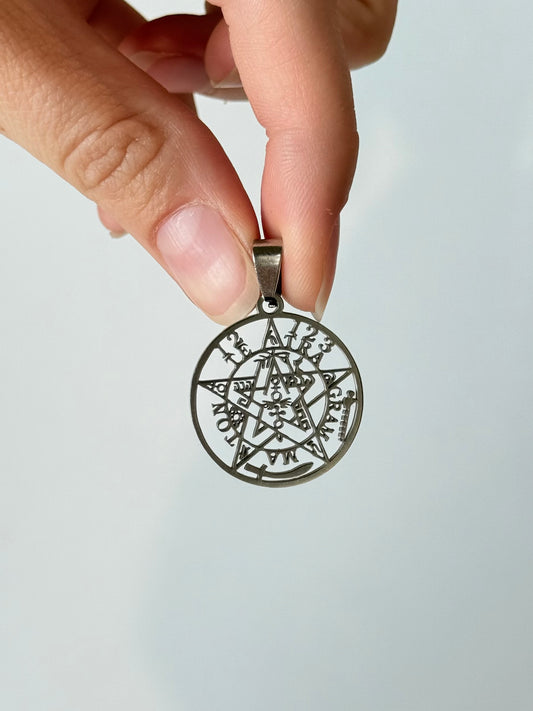 Tetagramaton Pendant - Stainless Steel