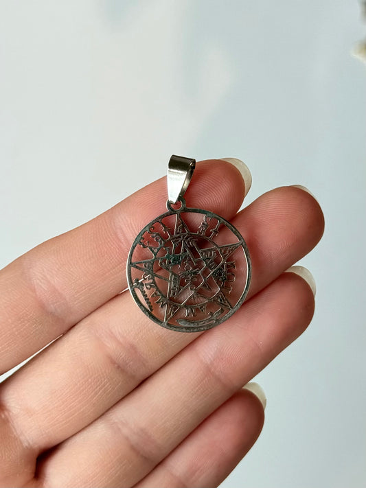 Tetagramaton Pendant - Stainless Steel