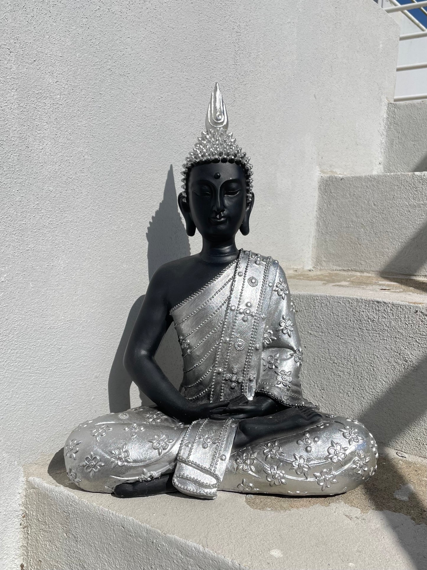 Buddha Black and Silver