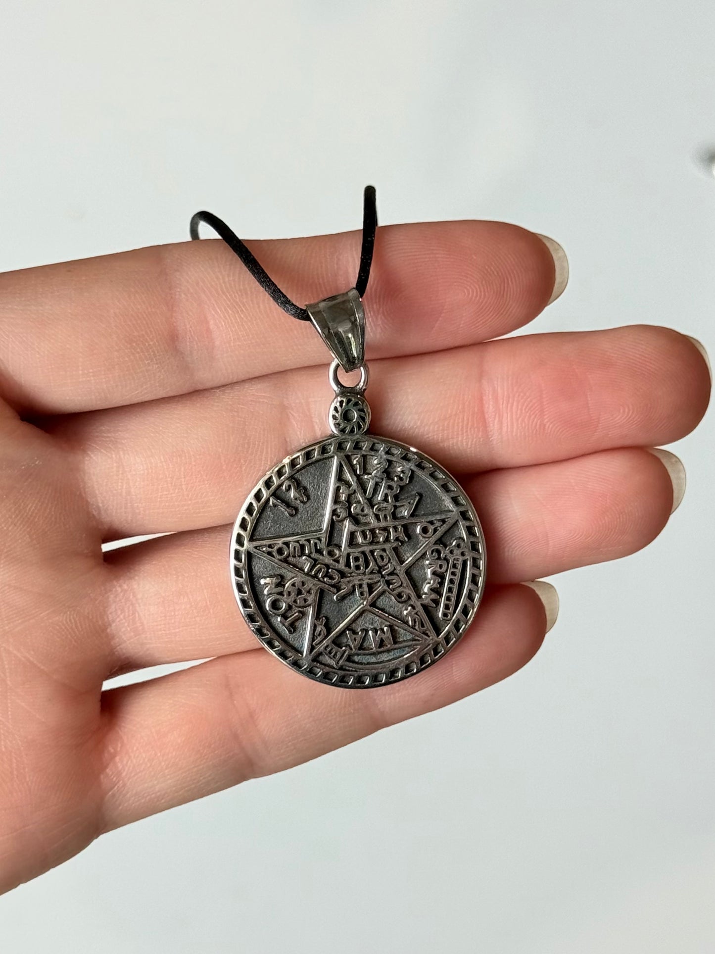 Tetagramaton Pendant - Stainless Steel