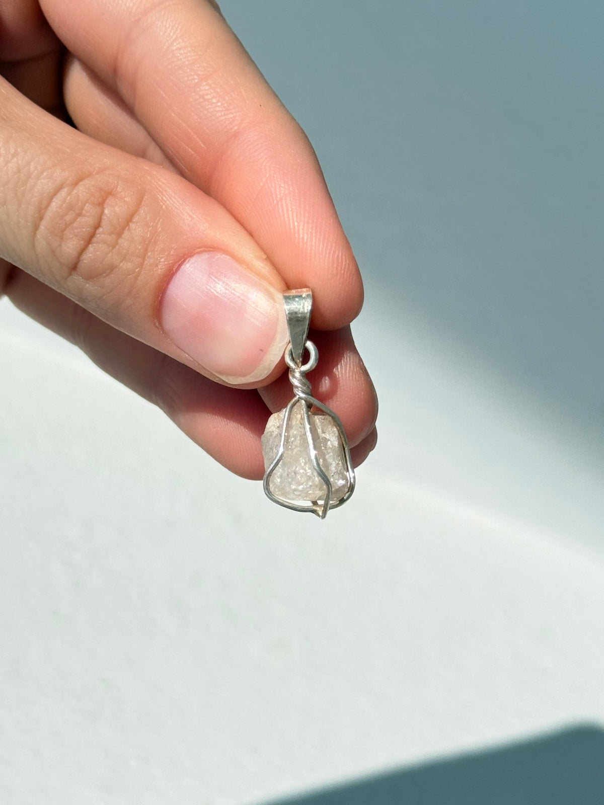 Pendant de Fenacita Natural | Natural Phenakite Pendant