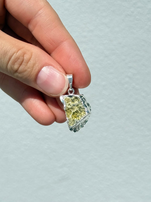 Colgante de drusa de amatista natural | Natural Amethyst Druzy Pendant