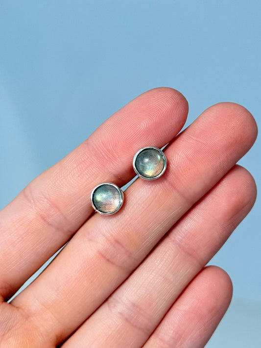 Labradorite Earrings / Aretes de Labradorita