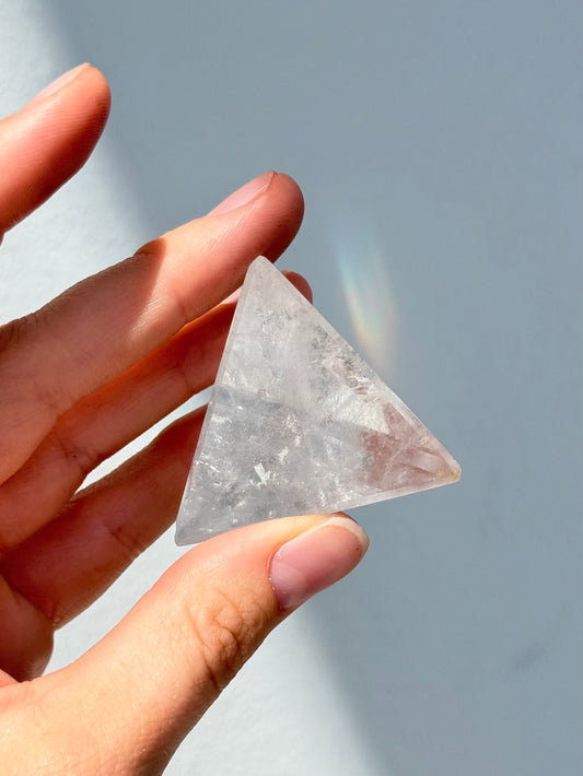 Triángulo de cuarzo cristal | Clear Quartz Triangle