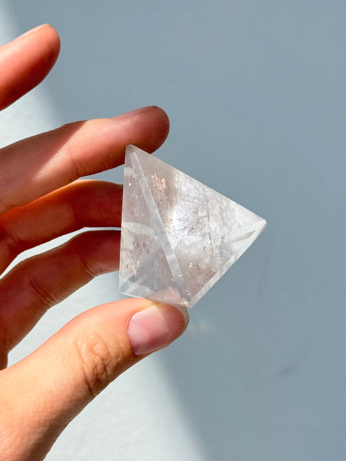 Triángulo de cuarzo cristal | Clear Quartz Triangle