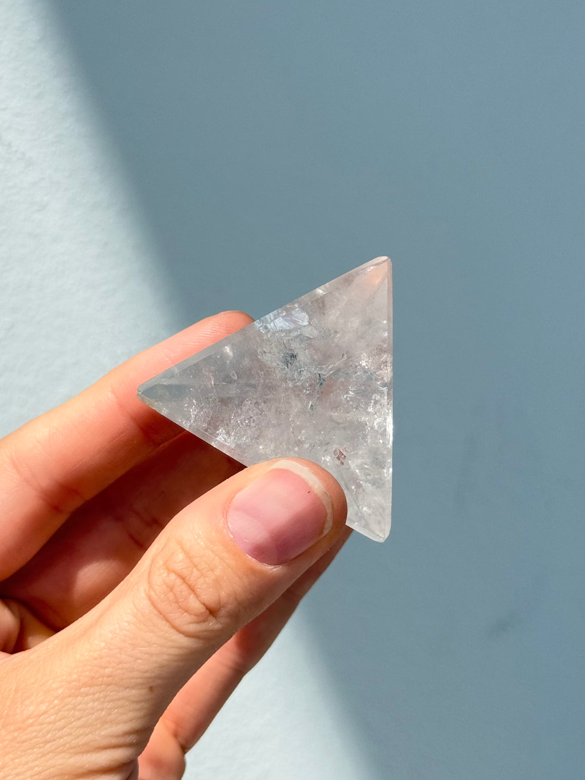 Triángulo de cuarzo cristal | Clear Quartz Triangle