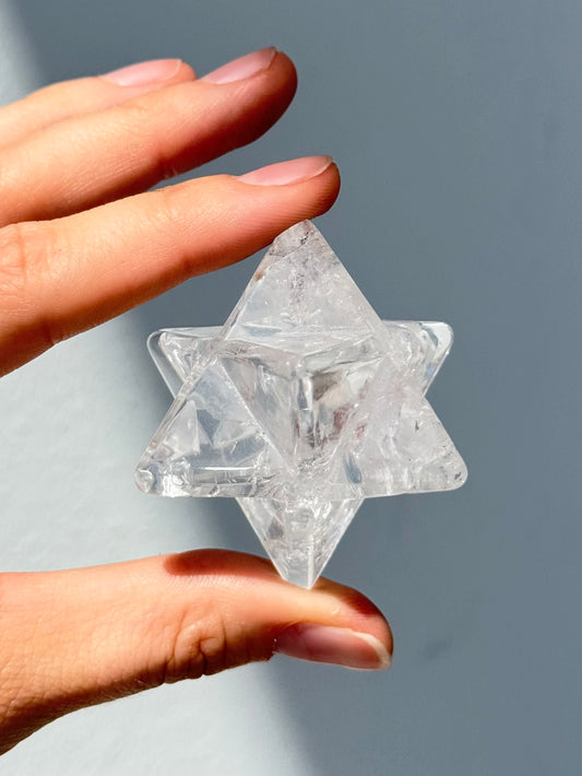 Clear Quartz Merkaba / Merkaba de Cuarzo Cristal