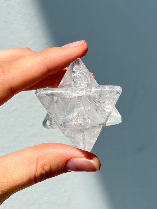 Clear Quartz Merkaba / Merkaba de Cuarzo Cristal