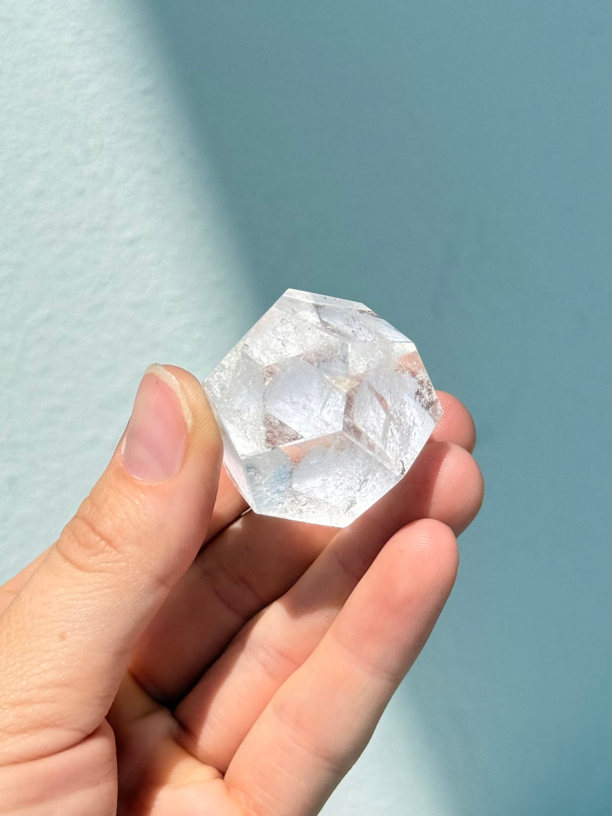 Dodecaedro de cuarzo cristal | Clear Quartz Dodecahedron