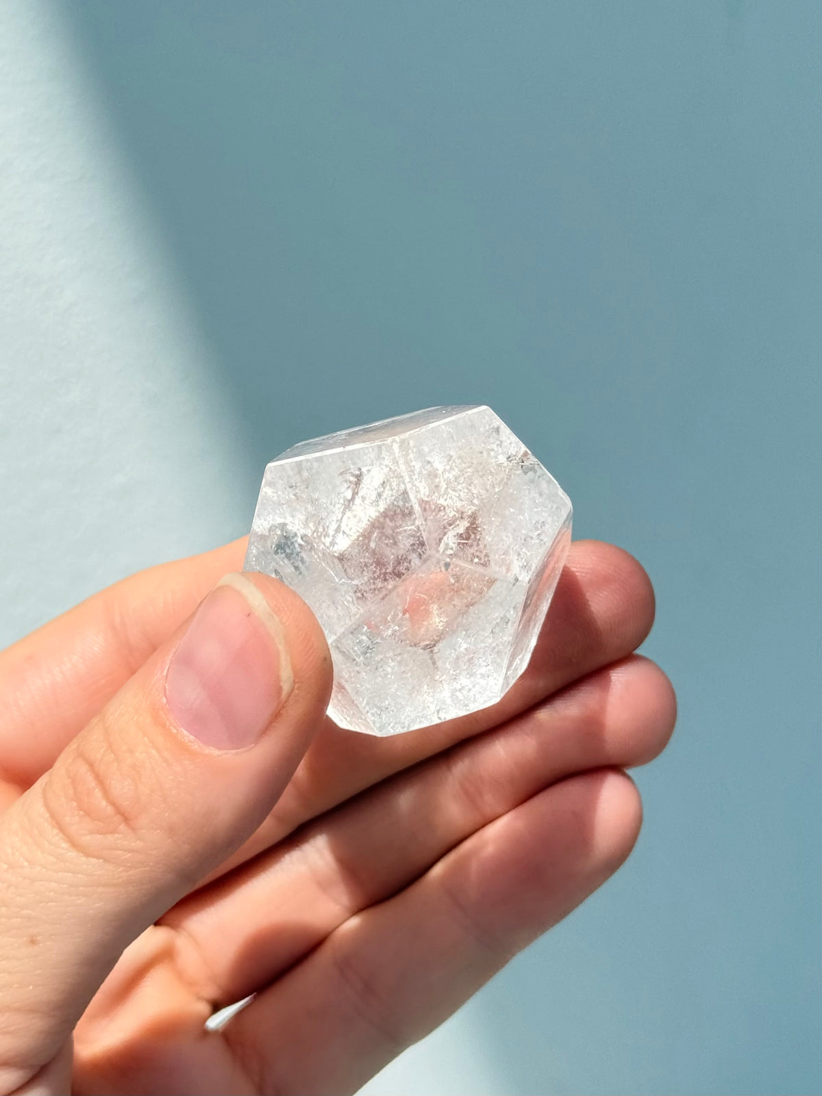 Dodecaedro de cuarzo cristal | Clear Quartz Dodecahedron