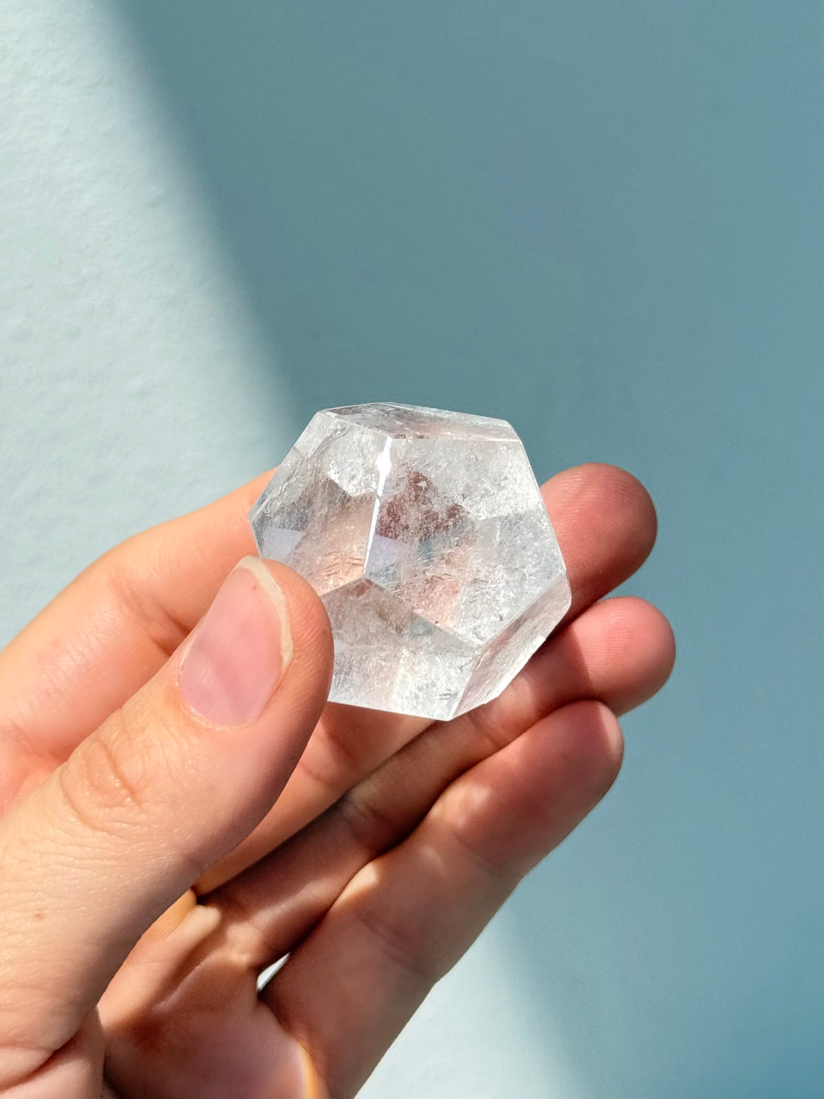 Dodecaedro de cuarzo cristal | Clear Quartz Dodecahedron