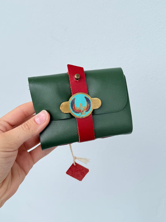Diario de Piel Verde con Diosa Isis – Libro de Sombras y Grimorio | Green Leather Journal with Goddess Isis – Book of Shadows & Grimoire