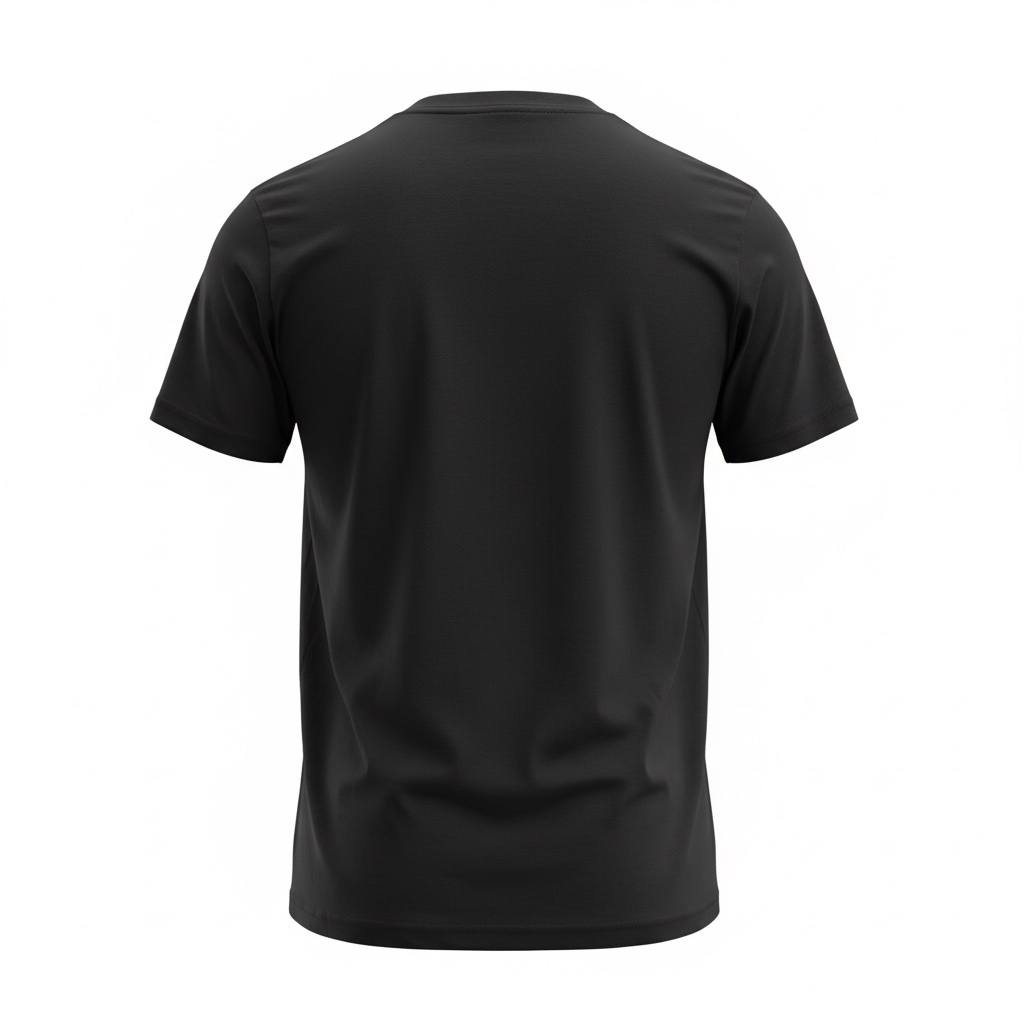 Nefertiti Embroidered T-Shirt – Black 100% Cotton