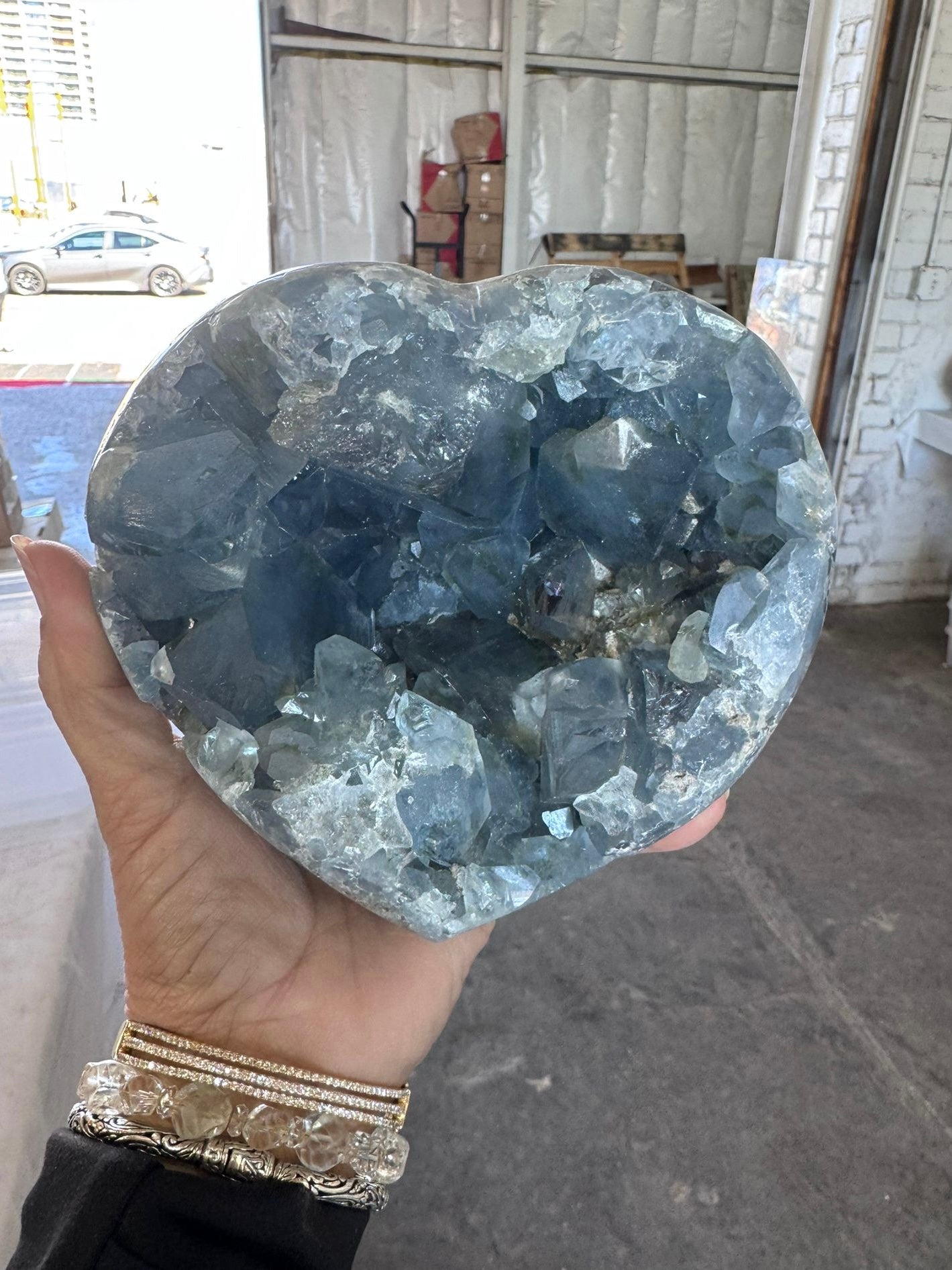 Celestite Heart