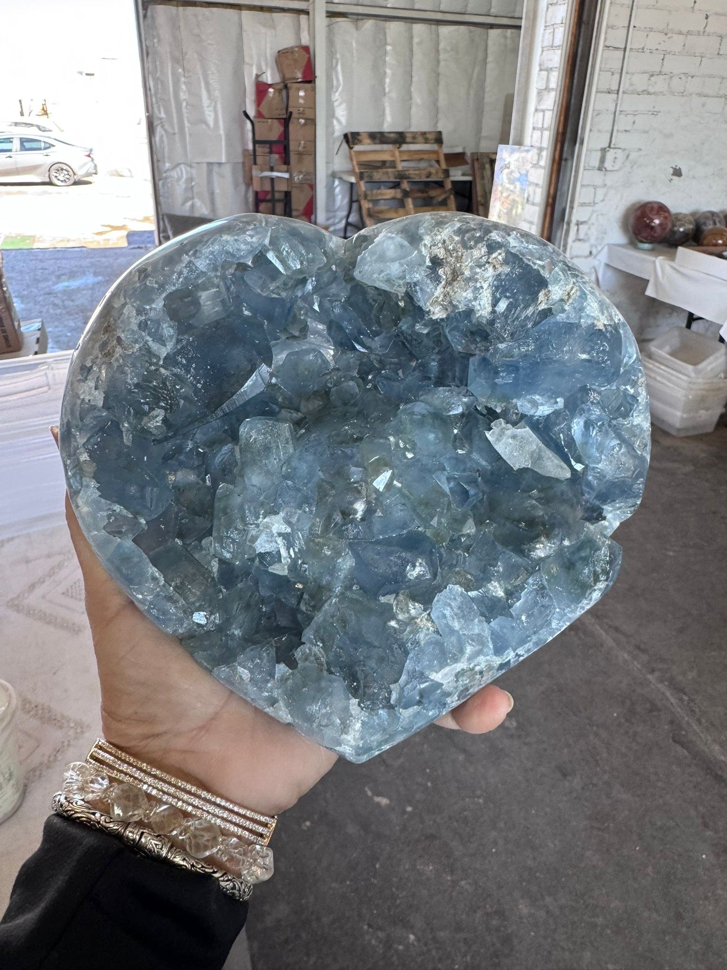 Celestite Heart